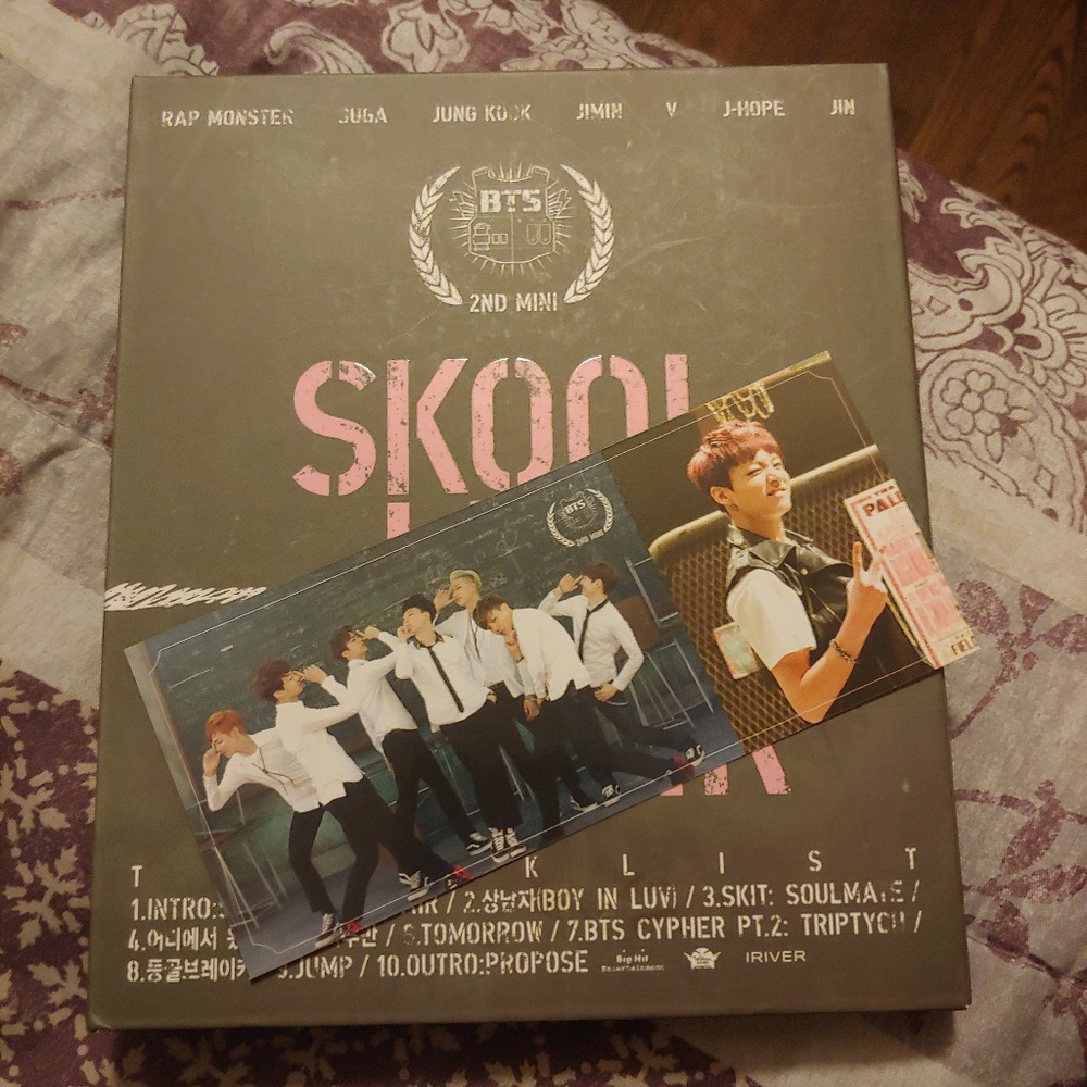 BTS photobook and photocard